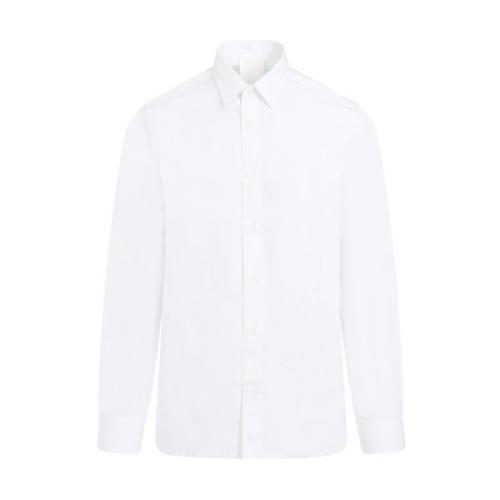 Givenchy Vit Bomull Långärmad Skjorta White, Herr