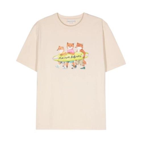 Maison Kitsuné Herr T-shirts & Polos Kollektion Beige, Herr