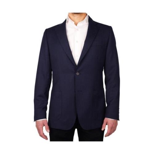 Loro Piana Klassisk Yllejacka Blue, Herr