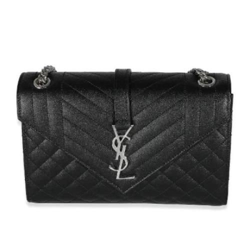 Yves Saint Laurent Vintage Pre-owned Laeder axelremsvskor Black, Dam