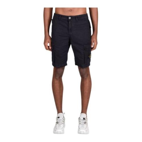 Stone Island Bomullsshorts för män Blue, Herr