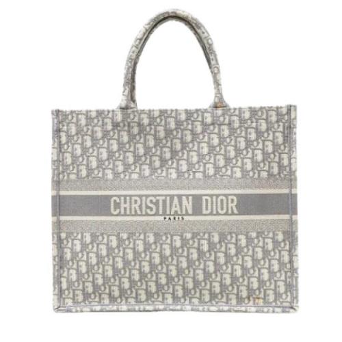 Dior Vintage Pre-owned Canvas totevskor Gray, Dam