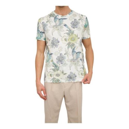 Etro Roma Vit T-shirt Multicolor, Herr