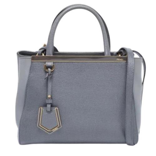 Fendi Vintage Pre-owned Laeder totevskor Gray, Dam