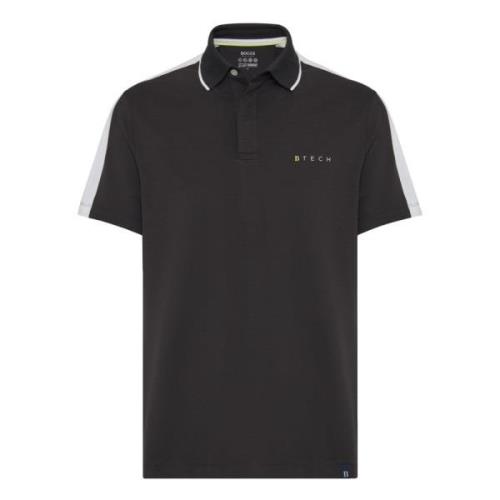 Boggi Milano Polo i performancepiké Black, Herr