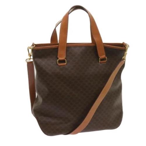 Celine Vintage Pre-owned Canvas totevskor Brown, Dam