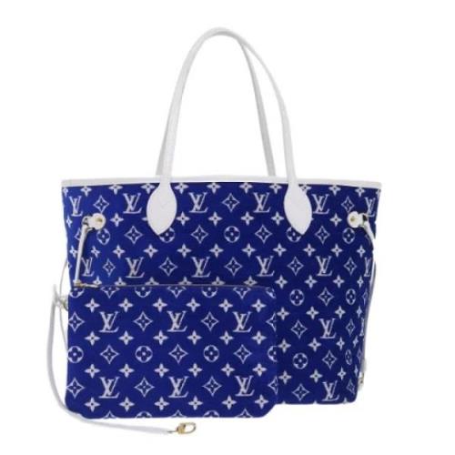 Louis Vuitton Vintage Pre-owned Laeder axelremsvskor Blue, Dam