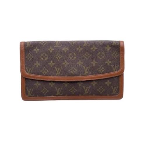 Louis Vuitton Vintage Pre-owned Laeder kuvertvskor Brown, Dam