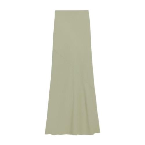 Ami Paris Bias Cut Maxi Skirt Green, Dam