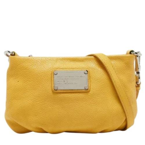 Marc Jacobs Pre-owned Pre-owned Laeder crossbodyvskor Yellow, Dam