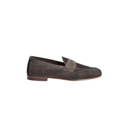 Henderson Baracco Klassisk Loafer i Mocka Brown, Herr