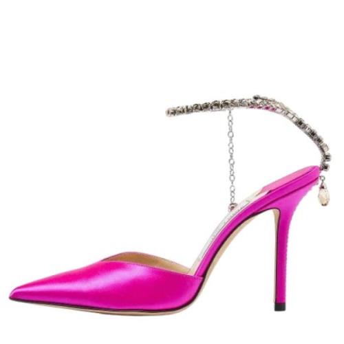 Jimmy Choo Pre-owned Pre-owned Satin klackskor Pink, Dam