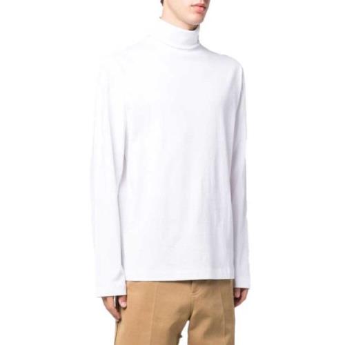 Études Vit Långärmad Turtleneck Golfstil White, Herr