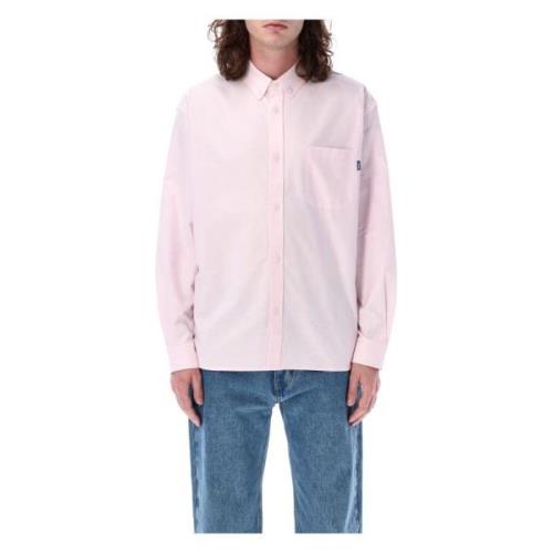 Awake NY Broderad Oxford Skjorta Pink, Herr