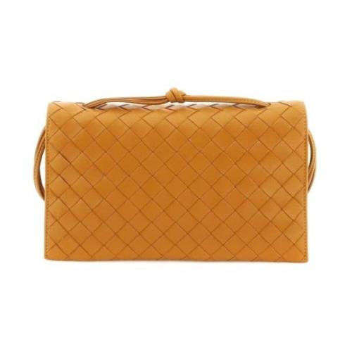 Bottega Veneta Stilfull Läder Väska för Daglig Användning Orange, Dam