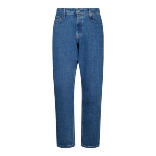 Calvin Klein Denim Tapered Mid Blue Jeans Blue, Herr