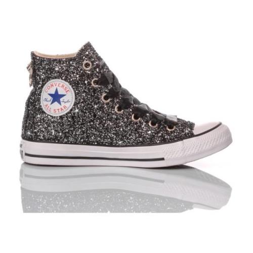 Converse Handgjorda Svarta Sneakers för Kvinnor Black, Dam