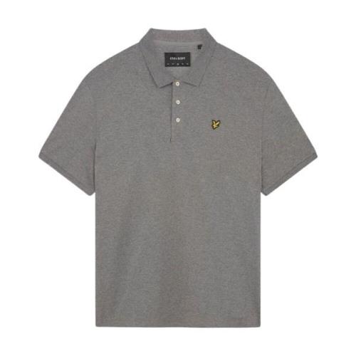 Lyle & Scott Ekologisk Polo Skjorta Klassisk Stil Gray, Herr