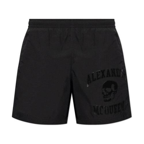 Alexander McQueen Badshorts Black, Herr