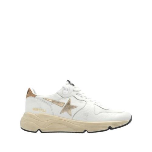 Golden Goose Blanca Star Running Calf Sneakers White, Dam