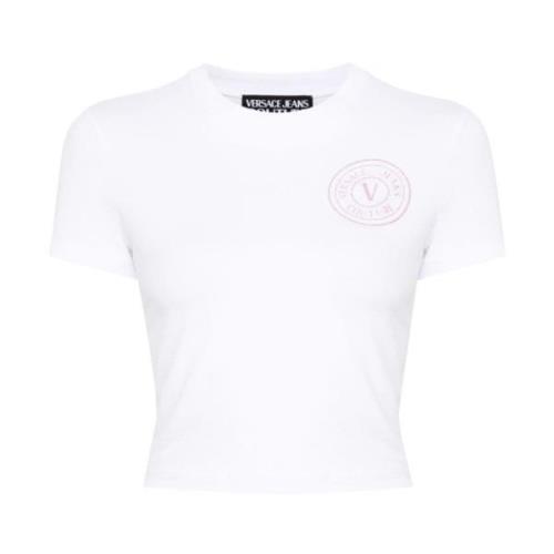 Versace Jeans Couture Vita T-shirts Polos för kvinnor White, Dam