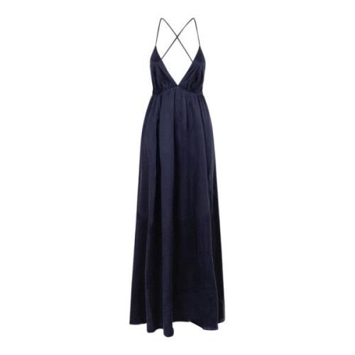 Zimmermann Navy Blue Slip Klänning Blue, Dam