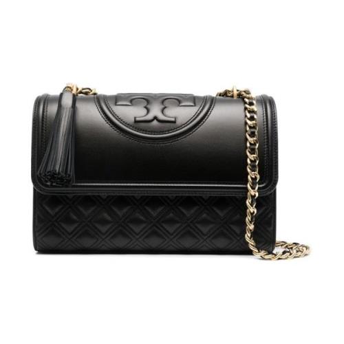 Tory Burch Svart Läder Konvertibel Axelväska Black, Dam