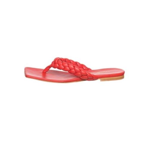 Cesare Gaspari Röda Chic Open Toe Sandaler Red, Dam