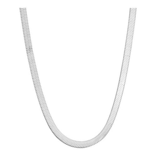 Dansk Copenhagen Trendig Snake Chain Halsband Silverpläterad Gray, Dam