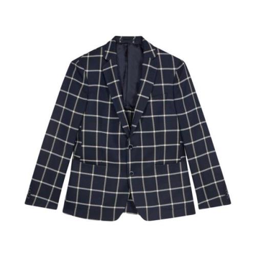 Brooks Brothers Marinblå Bomullsblandning Blazer Blue, Herr