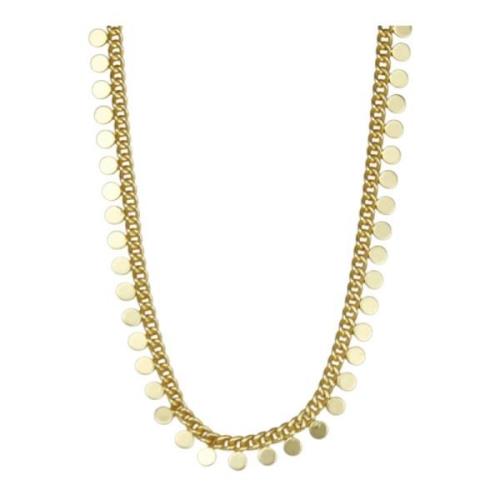 Dansk Copenhagen Guld Dot Halsband Statement Stycke Yellow, Dam