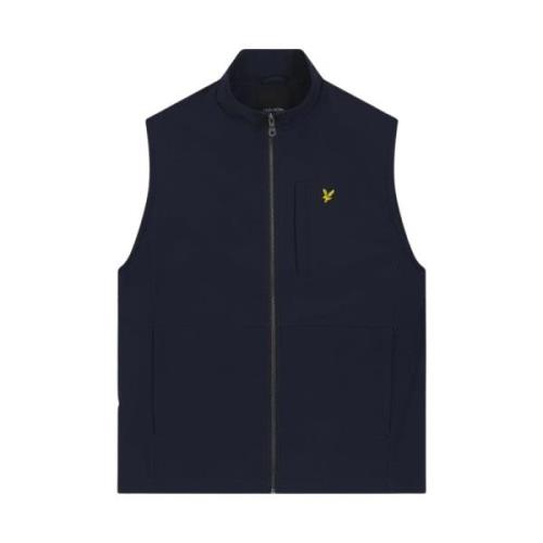 Lyle & Scott Softshell Gilet Bodywarmers Blue, Herr