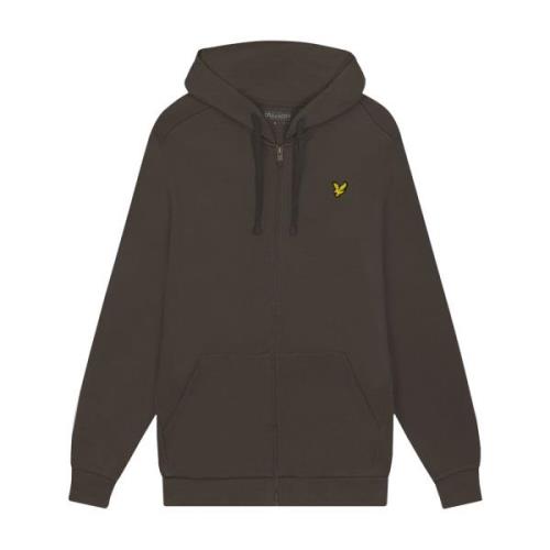 Lyle & Scott Full-Zip Hoodie Midlayers Gray, Herr