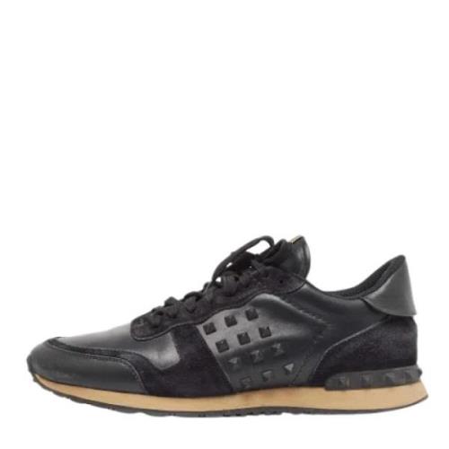 Valentino Vintage Pre-owned Laeder sneakers Black, Herr