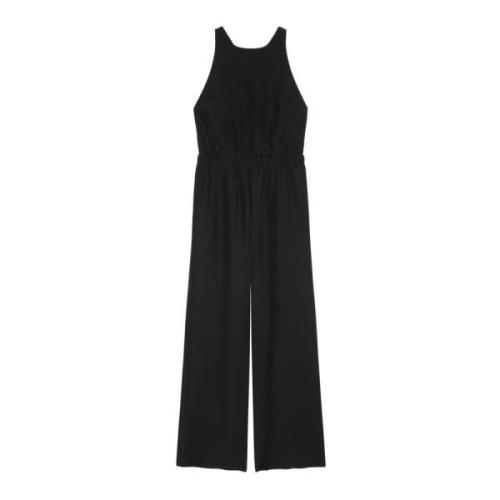 Marc O'Polo Cut-out jumpsuit wide leg Black, Dam