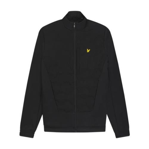 Lyle & Scott Rutig Fleecejacka Black, Herr