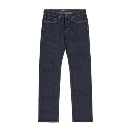 Tom Ford Straight Fit Blå Jeansbyxor Blue, Herr