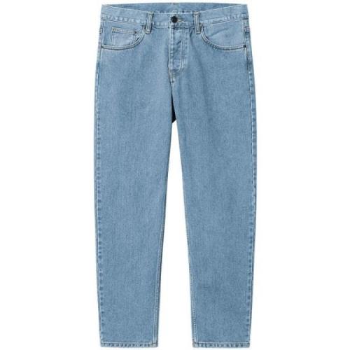 Carhartt Wip Newel Pant Blå Sten Blekt Blue, Herr