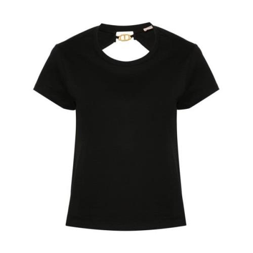 Twinset Svarta T-shirts och Polos Black, Dam