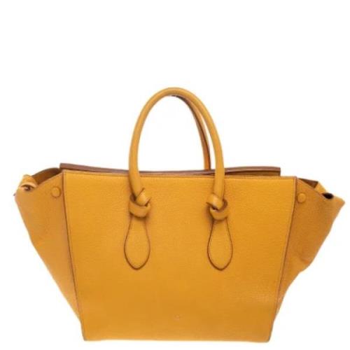 Celine Vintage Pre-owned Laeder totevskor Yellow, Dam