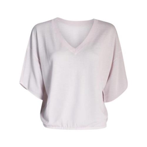 March23 V-neck Knitwear Pink, Dam