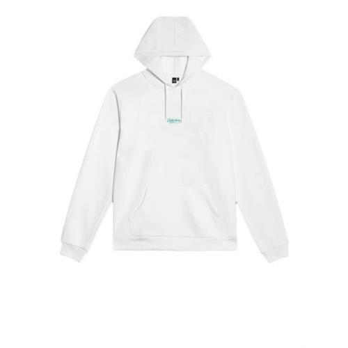 Dolly Noire Vit Hoodie Street Style Bomullsblandning White, Herr