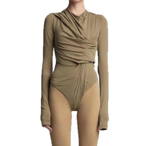 Entire Studios Sand Bodysuit Green, Dam