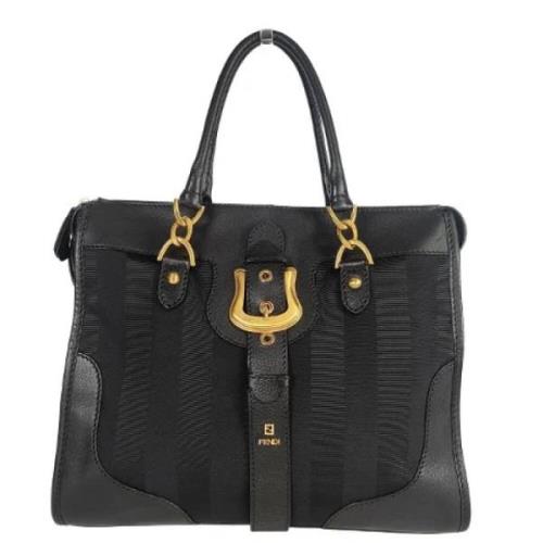 Fendi Vintage Pre-owned Laeder axelremsvskor Black, Dam