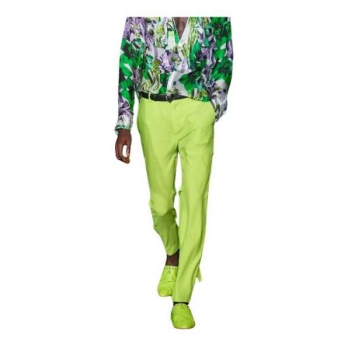 John Richmond Slim-fit Trousers Green, Herr