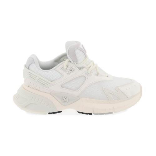 Amiri Mesh & Läder Sneakers med Gradient Mellansula White, Dam