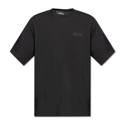 Dsquared2 T-shirt med logotyp Black, Herr