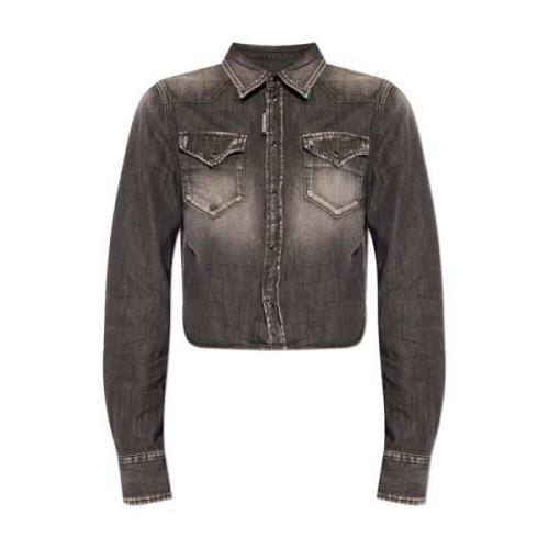 Dsquared2 Denim skjorta Gray, Dam