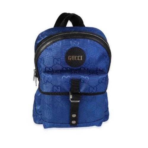 Gucci Vintage Pre-owned Laeder ryggsckar Blue, Dam