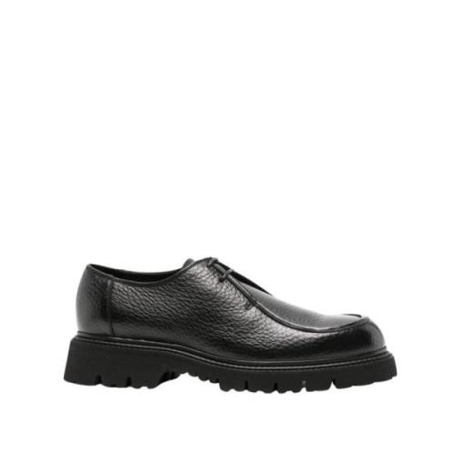 Doucal's Svart Broderade Loafers Black, Herr